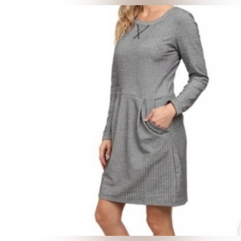 Patagonia Gray Long Sleeve Dress